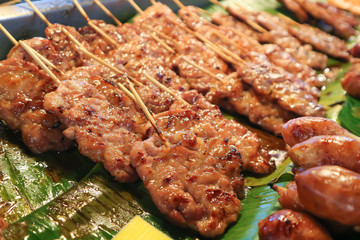 barbecued pork or grilled pork