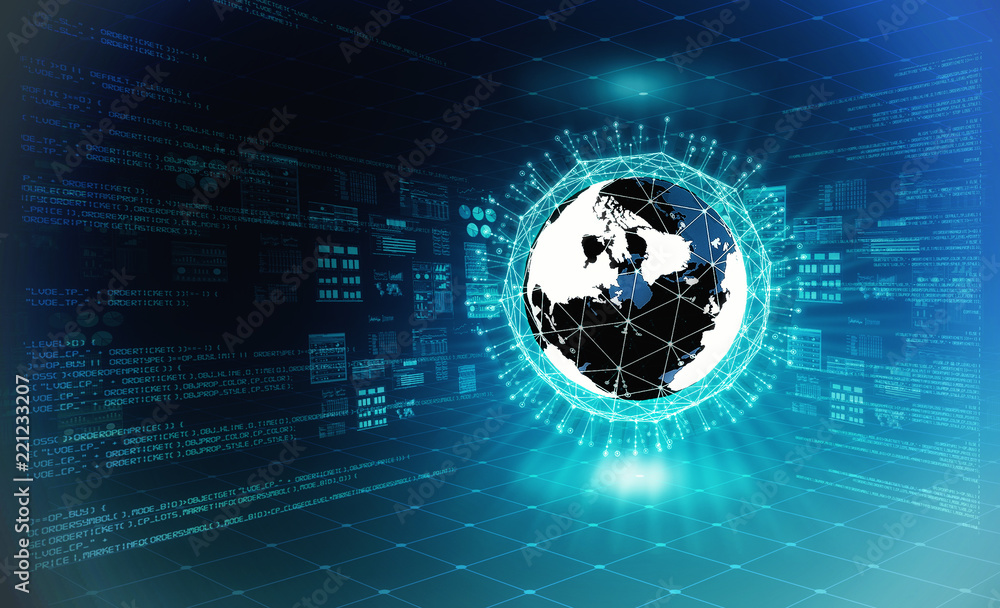 Canvas Prints internet big data concept