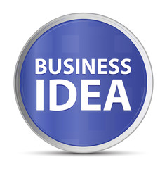 Business Idea blue round button