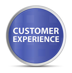 Customer Experience blue round button