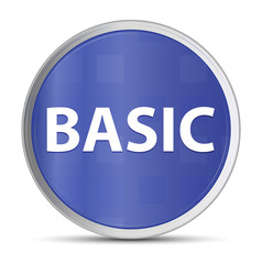 Basic blue round button