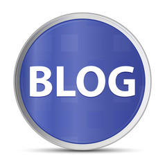 Blog blue round button