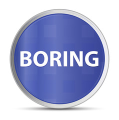 Boring blue round button