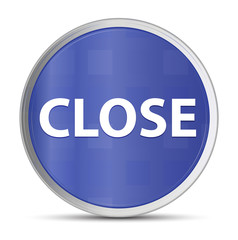 Close blue round button