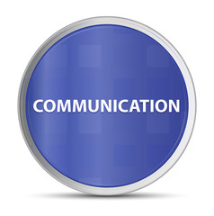Communication blue round button