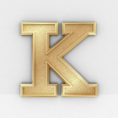 shiny gold text 3d render