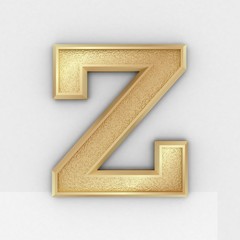 shiny gold text 3d render