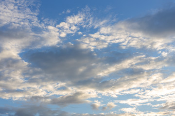 blue sky with clouds