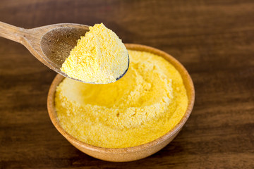 Fuba - fine flour made from corn 