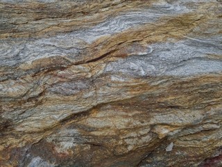 Obraz na płótnie Canvas The rocks were eroded with beautiful patterns.