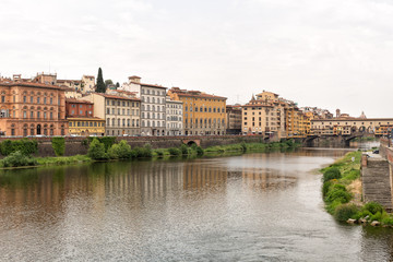 Buildings along the Arno River