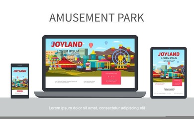 Flat Amusement Park Adaptive Design Concept