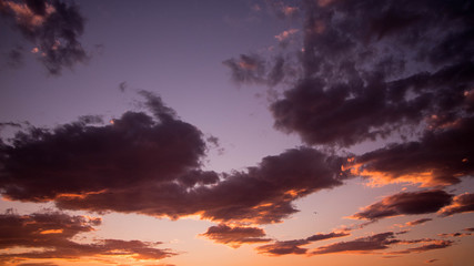 Fototapeta na wymiar sky sunset clouds sun scenery