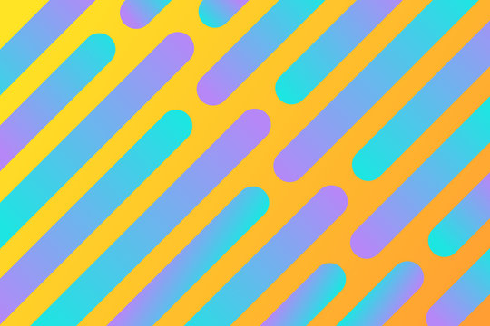 Abstract dynamic yellow background with Multicolored diagonal lines.Cool gradient shapes composition modern gradient background