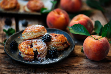 FRESH BLACKBERRY PEACH HAND PIES