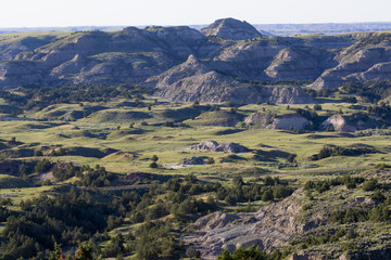 Fototapeta na wymiar Wild scenic Landscapes of North Dakota