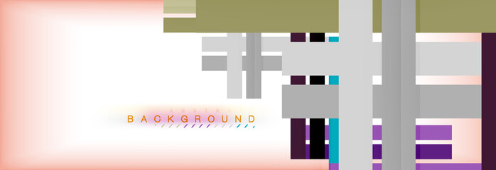 Color stripes and lines, geometric abstract background