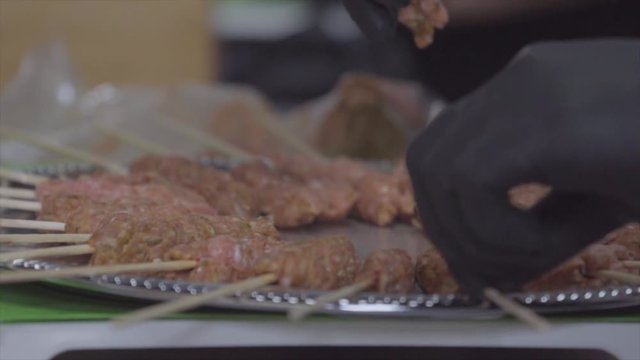 Zubereitung von Hackfleisch Fingerfood