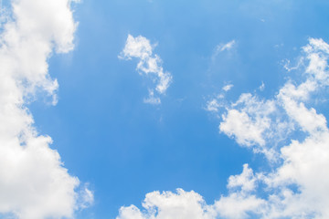White clouds on a blue sky, cloudy sky