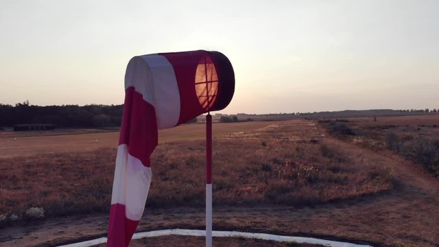 Windsock in no windy sunset