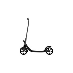 Electric scooter icon in flat style.