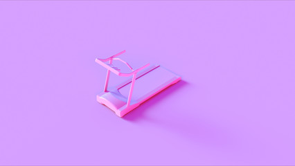Pink Treadmill Running Machine 3d illustration 3d rendering	