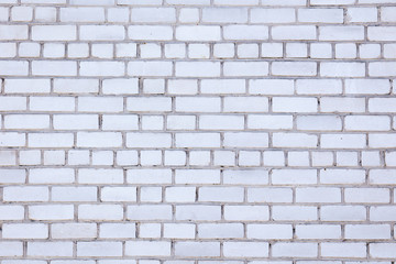 Brick wall in a house under construction