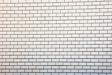 Fototapeta na wymiar Brick wall in a house under construction
