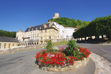 La Roche Guyon tower in the Vexin regional nature park