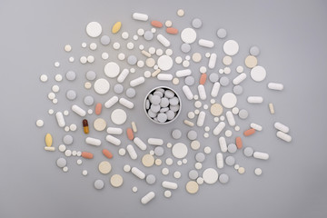 Abundance of various pills