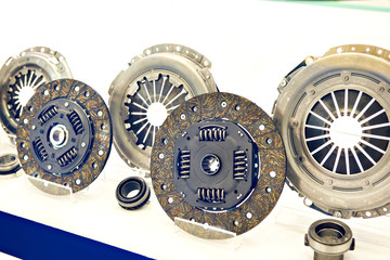 Clutch discs and pressure plates in car store