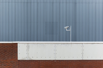 Security Camera On Top Of Retro Fit Building