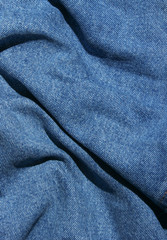 Blue denim dented texture..