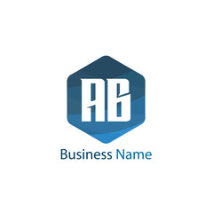 Obraz premium Initial Letter AB Logo Template Design