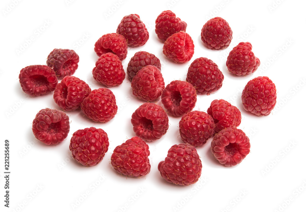 Sticker raspberry isolated