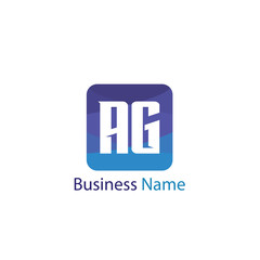 Obraz premium Initial Letter AG Logo Template Design
