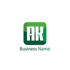 Initial Letter AK Logo Template Design