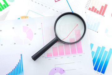 Magnifying with Business Graphs finance document.