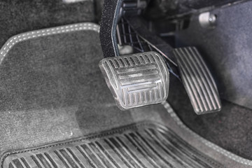 Car pedal block close up