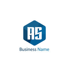 Fototapeta premium Initial Letter AS Logo Template Design