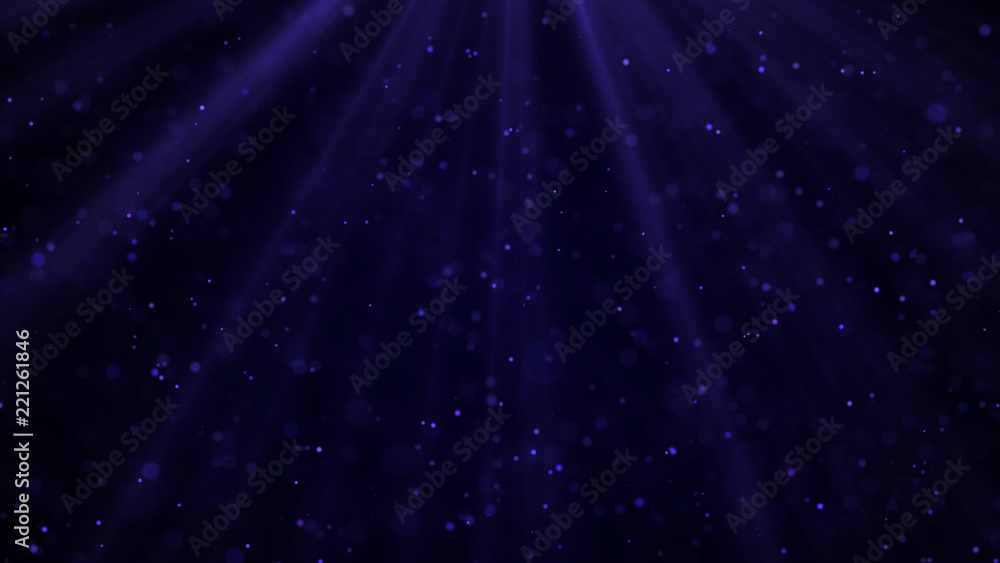 Aufkleber Dust particles. Abstract background of particles. Cosmic galaxy illustration. 3d rendering.
