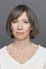 Portrait confident mature woman