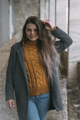 Portrait confident young woman