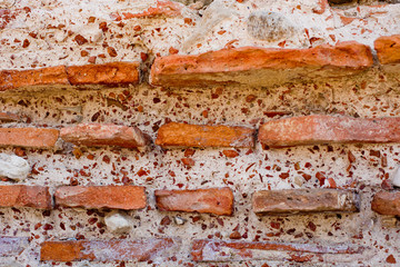 Background from an old shattered wall.