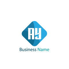 Fototapeta premium Initial Letter AY Logo Template Design