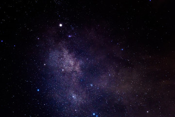 Fototapeta na wymiar Milky way galaxy with nebula and stars