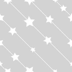 Geometric seamless pattern stars and lines