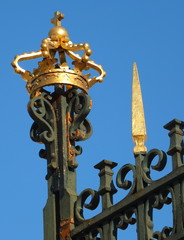 Fototapeta na wymiar Details Of The Royal Palace In Madrid