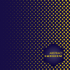 Halftone background.Gradient dots.Abstract dotted background vector template design.Creative geometric wallpaper.Trendy triangle hafttone composition.Colorful geometric background design.