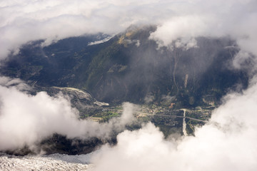Chamonix valley  view